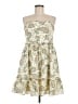BCBGeneration Paisley White Cocktail Dress Size 8 - photo 1