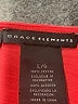 Grace Elements 100% Cotton Red Sleeveless Blouse Size L - photo 7
