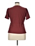 Lavish Burgundy Short Sleeve Blouse Size XL - photo 2