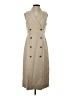 Ann Taylor Stripes Tan Casual Dress Size 4 Petite - photo 1