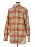 Billabong 100% Cotton Plaid Orange Long Sleeve Button-Down Shirt Size M - photo 2