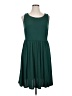 ModCloth Solid Green Casual Dress Size 1X - photo 1