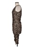 Ember 100% Polyester Animal Print Brown Cocktail Dress Size M - photo 5