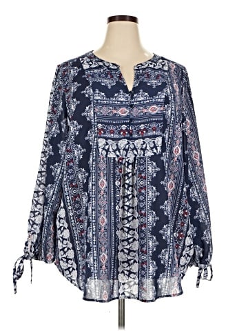 Liz Claiborne Long Sleeve Blouse (view 1)