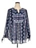 Liz Claiborne 100% Polyester Blue Long Sleeve Blouse Size 2X - photo 1