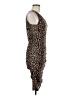 Ember 100% Polyester Animal Print Brown Cocktail Dress Size M - photo 4