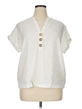 Calligraphie Short Sleeve Blouse (view 1)