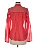 Charlotte Russe Red Long Sleeve Blouse Size M - photo 2