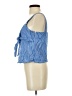 Pomelo 100% Cotton Blue Sleeveless Blouse Size S - photo 5