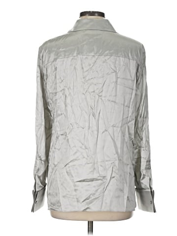 Lafayette 148 New York Long Sleeve Silk Top (view 2)