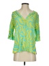 Escapada 100% Rayon Green 3/4 Sleeve T-Shirt Size S - photo 1