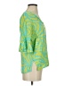 Escapada 100% Rayon Green 3/4 Sleeve T-Shirt Size S - photo 4