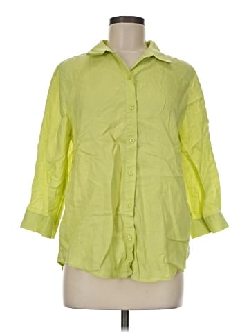 Chico's 3/4 Sleeve Button-Down Shirt (view 1)