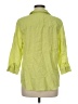 Chico's 100% Linen Green 3/4 Sleeve Button-Down Shirt Size M - photo 2