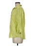 Chico's 100% Linen Green 3/4 Sleeve Button-Down Shirt Size M - photo 5