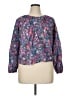 Rails 100% Cotton Floral Multi Color Purple 3/4 Sleeve Blouse Size XL - photo 1