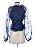 Dee Elly Blue 3/4 Sleeve Blouse Size XS - photo 2