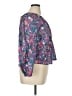 Rails 100% Cotton Floral Multi Color Purple 3/4 Sleeve Blouse Size XL - photo 4