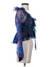 Dee Elly Blue 3/4 Sleeve Blouse Size XS - photo 4