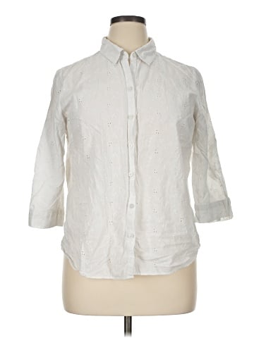 Croft & Barrow 3/4 Sleeve Button-Down Shirt (view 1)