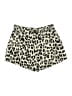 ee:some 100% Polyester Animal Print Gold Shorts Size M - photo 2
