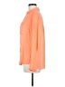 Express Orange 3/4 Sleeve Button-Down Shirt Size M - photo 5