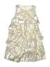 Zara 100% Polyester Metallic Silver Dress Size 8 - photo 1