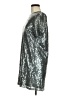Boohoo 100% Polyester Metallic Silver Cocktail Dress Size 6 - photo 5
