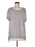 XCVI 100% Linen Gray Short Sleeve Top Size M - photo 1