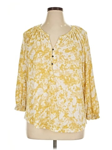 Rose + Olive 3/4 Sleeve Blouse (view 1)