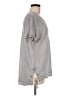 XCVI 100% Linen Gray Short Sleeve Top Size M - photo 4