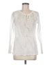 Eddie Bauer 100% Baumwolle Ivory Long Sleeve Blouse Size M - photo 1