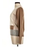 Worth New York 100% Wool/laine Color Block Tan Wool Pullover Sweater Size M - photo 5