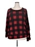 AGB Checkered-gingham Red Pullover Sweater Size 2X - photo 1
