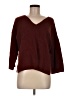 Madewell Burgundy Double-V Pullover Sweater Size M - photo 1