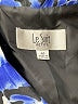 Le Suit 100% Polyester Print Blue Blazer Size 4 Petite - photo 6