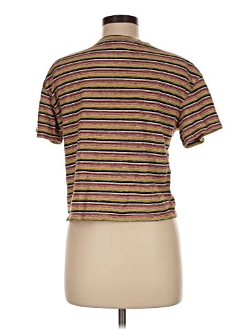 Madewell Textured Easy Crop Tee in Stripe (view 2)