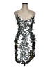 Guess 100% Polyester Metallic Silver Cocktail Dress Size 14 - photo 1