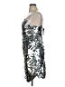 Guess 100% Polyester Metallic Silver Cocktail Dress Size 14 - photo 5