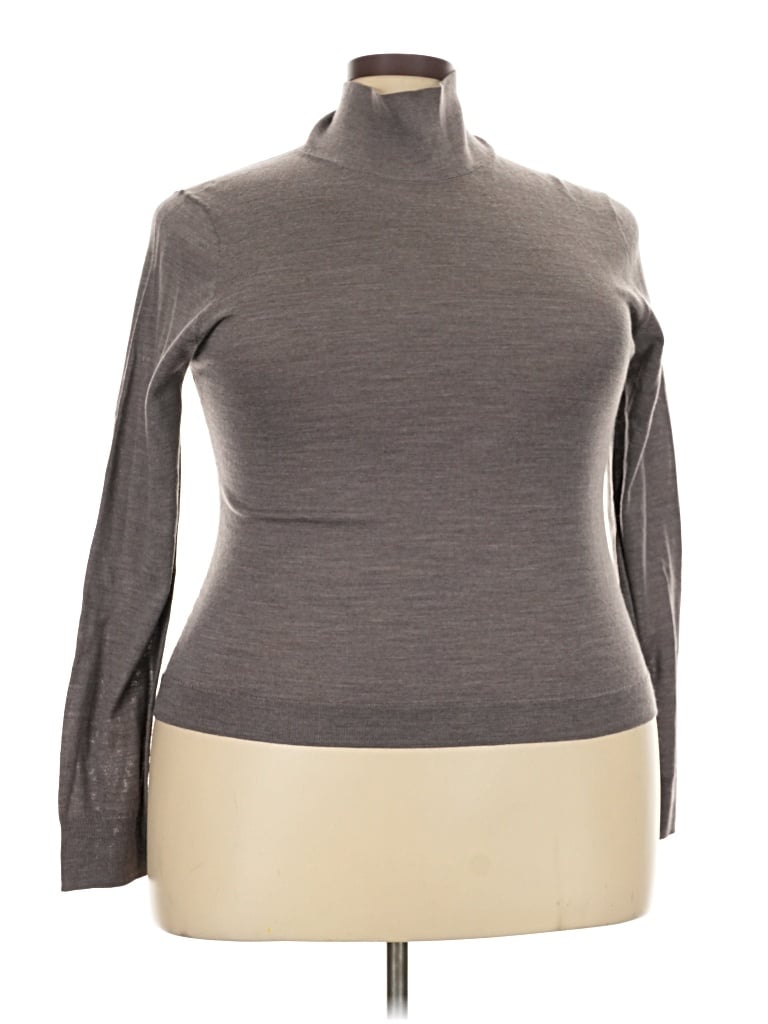 Pre-owned Jcrew Turtleneck Sweater In Gray