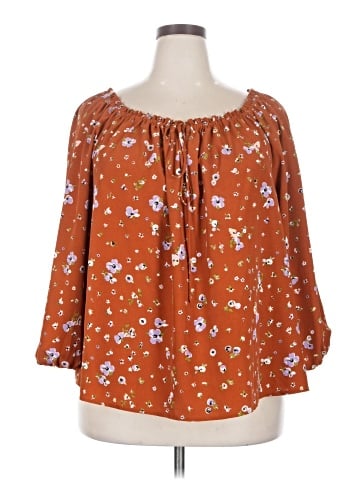 Sanctuary 3/4 Sleeve Blouse (view 1)
