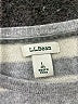 L.L.Bean 100% Cashmere Stripes Silver Cashmere Pullover Sweater Size L - photo 7