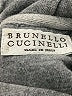 Brunello Cucinelli 100% Cotton Gray Pullover Hoodie Size 50 - photo 7