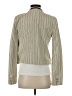 Ann Taylor LOFT 100% Cotton Stripes Ivory Blazer Size 4 - photo 2
