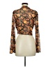 Shein Orange Long Sleeve Blouse Size 8 - 10 - photo 2