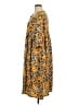 Unbranded 100% Polyester Print Yellow Casual Dress Size XL - photo 5