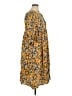 Unbranded 100% Polyester Print Yellow Casual Dress Size XL - photo 4