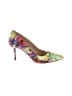 BCBGeneration Floral Yellow Heels Size 8 - photo 1