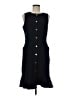 Ann Taylor LOFT Solid Black Casual Dress Size 8 (tall) - photo 1
