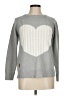 Simply Southern Hearts Gray Pullover Sweater Size M - photo 1
